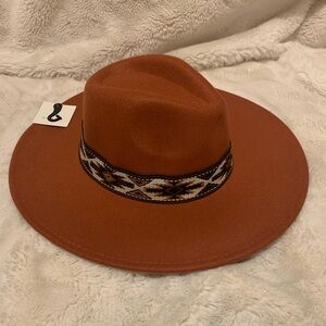 New with tags western rust Wide-Brim Hat